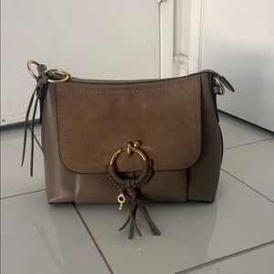 See by Chloe Two-Tone Brown leather suede Shoulder Bag
